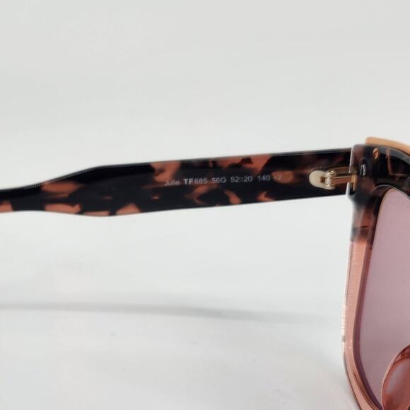 Tom Ford Julie Semi Cat Eye Tortoise Shell Women's Sunglasses - Picture 9 of 13